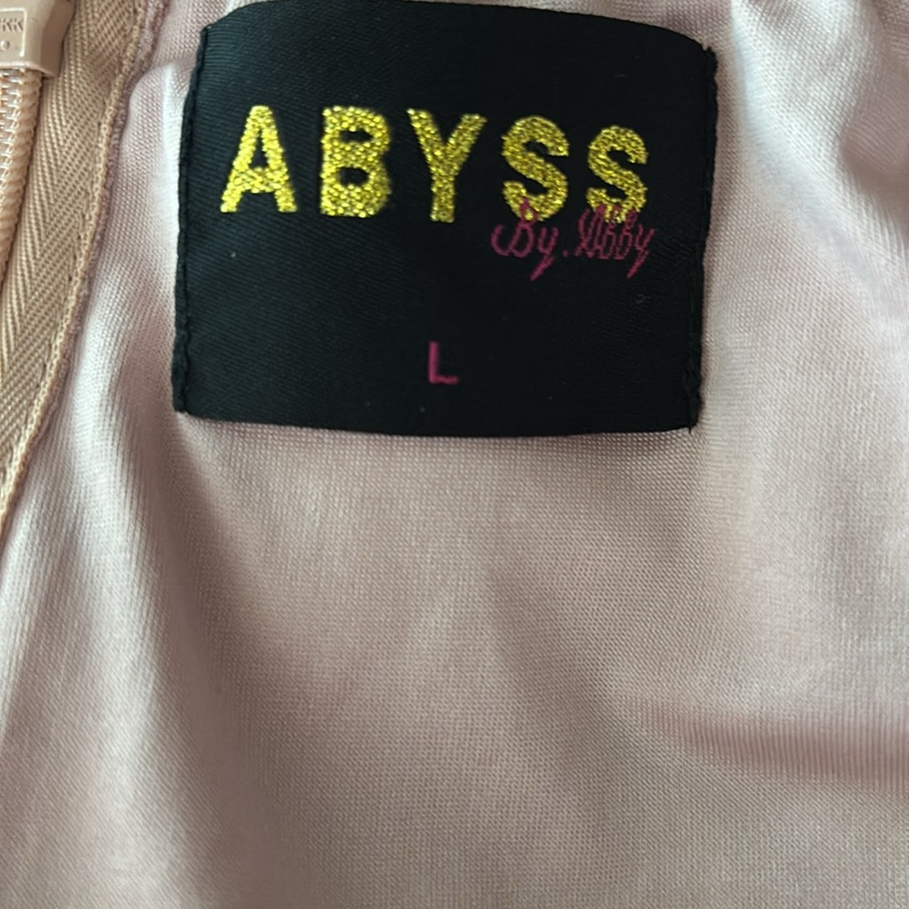 ABYSS by Abby Sequin Cut Out Dress w/double front slits -Never worn - Picture 13 of 13